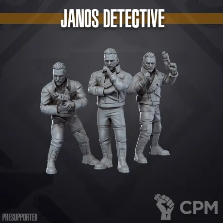 Описание картинки Janos Detective от Manufactorum76 по цене 160руб | Свободный Рынок Миниатюр - СРМ
