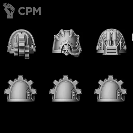 Описание картинки наплечники Iron от Bazilevs по цене 497руб | Свободный Рынок Миниатюр - СРМ