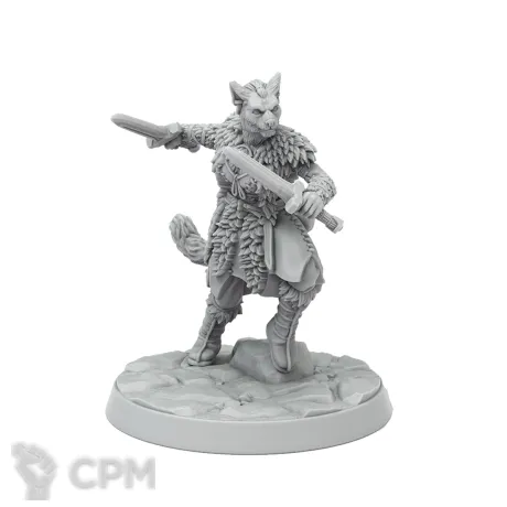 Описание картинки Female Khajiit - The Elder Scrolls Call to Arms от Критикал Принт по цене 200руб | Свободный Рынок Миниатюр - СРМ