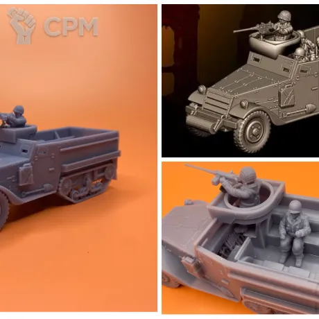 Описание картинки M3 HALFTRACK от Milestone по цене 1 500руб | Свободный Рынок Миниатюр - СРМ