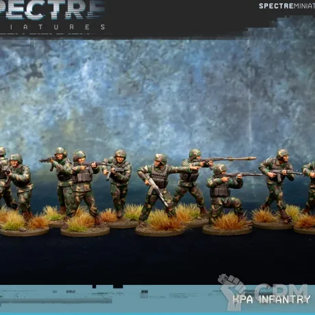 Описание картинки KPA Infantry Squad от Wardog Workshop по цене 1 700руб | Свободный Рынок Миниатюр - СРМ