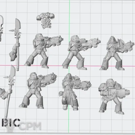 Описание картинки Justicar And Power Armour от White Rhino по цене 799руб | Свободный Рынок Миниатюр - СРМ