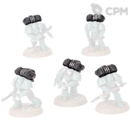 Описание картинки LEGION MKIV ASSAULT SQUAD JUMP PACKS (x5 units) MK4 от Red Rooster по цене 550руб | Свободный Рынок Миниатюр - СРМ