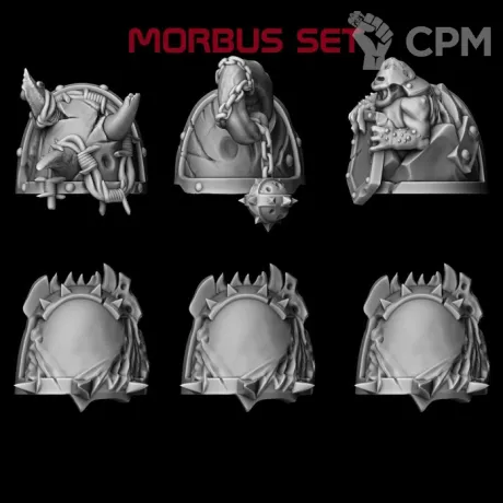 Описание картинки наплечники Morbus от LDBits по цене 568руб | Свободный Рынок Миниатюр - СРМ