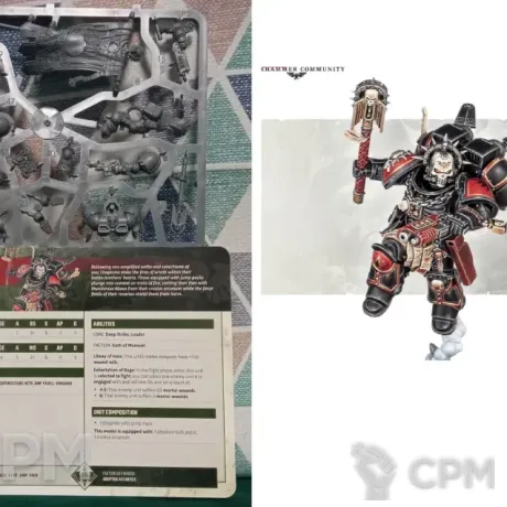 Описание картинки Armageddon: Chaplain with Jump Pack от Xero по цене 2 400руб | Свободный Рынок Миниатюр - СРМ