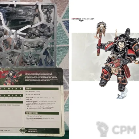Описание картинки Armageddon: Chaplain with Jump Pack от Xero по цене 2 500руб | Свободный Рынок Миниатюр - СРМ