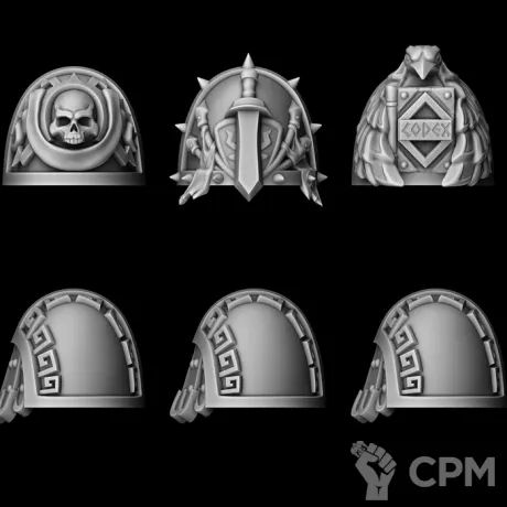 Описание картинки наплечники Romanus от Bazilevs по цене 497руб | Свободный Рынок Миниатюр - СРМ