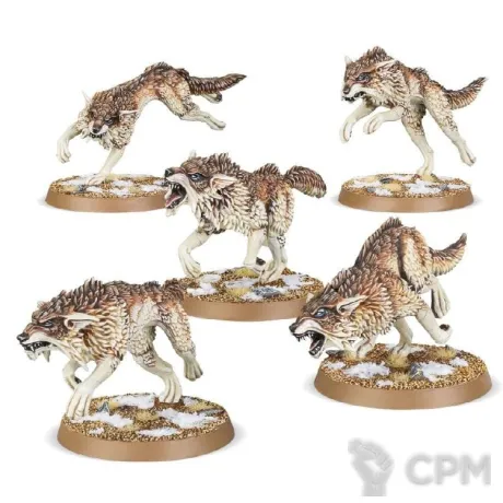 Описание картинки Fenrisian Wolves 5шт от Knight of Light по цене 450руб | Свободный Рынок Миниатюр - СРМ