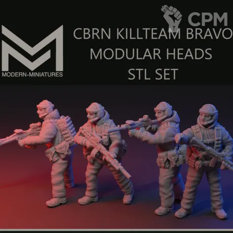 Описание картинки CBRN Killteam BRAVO от Manufactorum76 по цене 600руб | Свободный Рынок Миниатюр - СРМ
