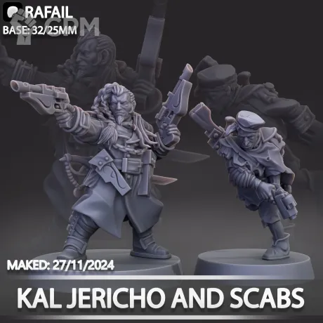 Описание картинки Kal Jericho and Scabs от Naggaroth Night по цене 700руб | Свободный Рынок Миниатюр - СРМ