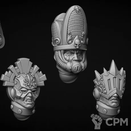 Описание картинки Helmets model “AM” type Priest от LDBits по цене 508руб | Свободный Рынок Миниатюр - СРМ