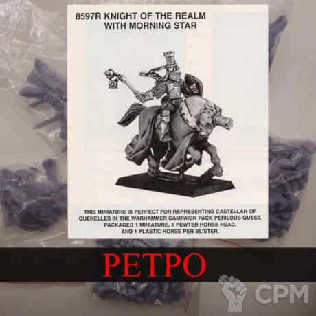 Описание картинки Knights of the Realm Hero with Morning Star от White Rhino по цене 299руб | Свободный Рынок Миниатюр - СРМ
