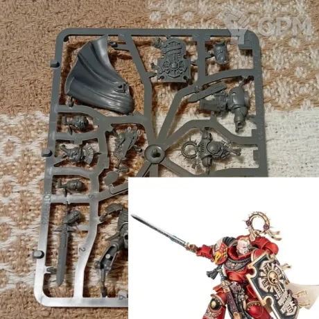 Описание картинки Captain with Relic Shield, Armageddon от Katarag по цене 1 700руб | Свободный Рынок Миниатюр - СРМ
