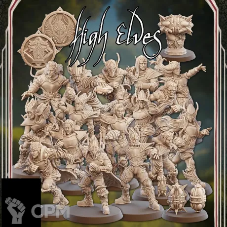 Описание картинки Команда Blood Bowl High Elves от casper2787 по цене 2 000руб | Свободный Рынок Миниатюр - СРМ