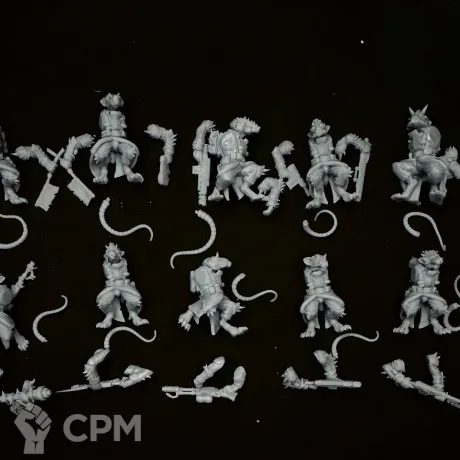 Описание картинки Corrupted Guard Raticus от R.E.print по цене 350руб | Свободный Рынок Миниатюр - СРМ