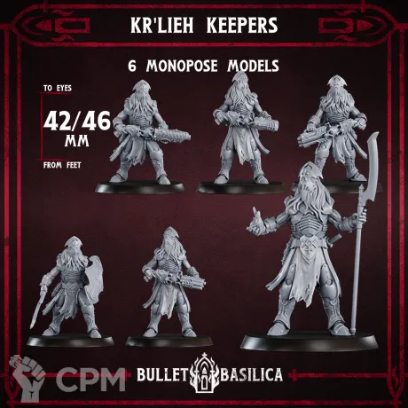 Описание картинки Kr'lieh Keepers Squad от Manufactorum76 по цене 250руб | Свободный Рынок Миниатюр - СРМ
