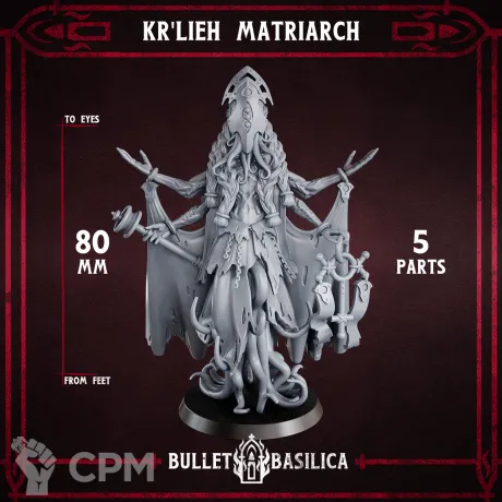 Описание картинки Kr'lieh Matriarch от Manufactorum76 по цене 1 000руб | Свободный Рынок Миниатюр - СРМ