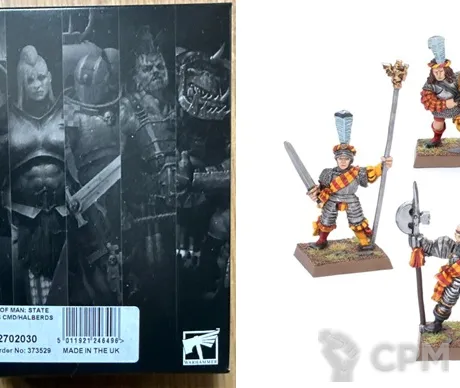 Описание картинки Classic Empire State Troop Command with Halberd от zurdo по цене 5 500руб | Свободный Рынок Миниатюр - СРМ