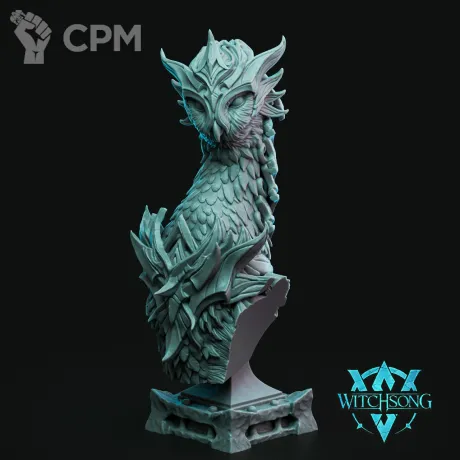 Описание картинки Bust - Archimedes, the Owlgod от ADEPT M&P по цене 2 000руб | Свободный Рынок Миниатюр - СРМ