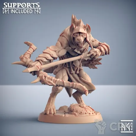 Описание картинки Гнолл Лучник (Gnoll Archer) от Gabrigame_Print по цене 270руб | Свободный Рынок Миниатюр - СРМ