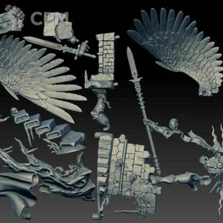 Описание картинки Yndrasta, the Celestial Spear (Scan) от AxeL's Forge по цене 900руб | Свободный Рынок Миниатюр - СРМ