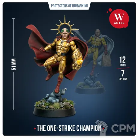 Описание картинки Миниатюра The One-Strike Champion от Артель W по цене 1 295руб | Свободный Рынок Миниатюр - СРМ