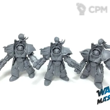 Описание картинки Legio Custodes Aquilon Terminator Squad от WARP Master по цене 1 460руб | Свободный Рынок Миниатюр - СРМ