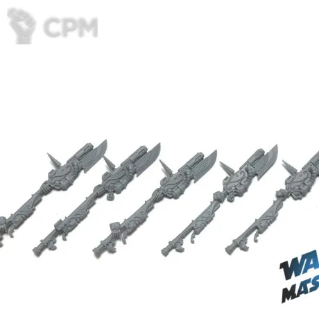 Описание картинки Legio Custodes Pyrithite Spears от WARP Master по цене 800руб | Свободный Рынок Миниатюр - СРМ