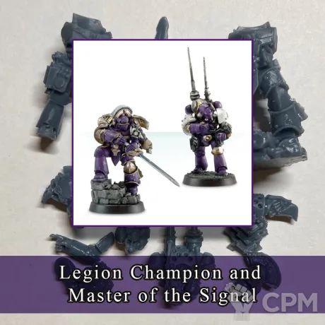 Описание картинки Legion Champion and Master of the Signal от SaJRa по цене 450руб | Свободный Рынок Миниатюр - СРМ