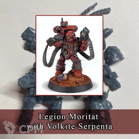 Описание картинки Legion Moritat with Volkite Serpenta от SaJRa по цене 400руб | Свободный Рынок Миниатюр - СРМ