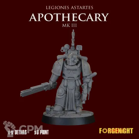 Описание картинки Legiones Astartes MK III Apothecary от ForgeNight по цене 500руб | Свободный Рынок Миниатюр - СРМ
