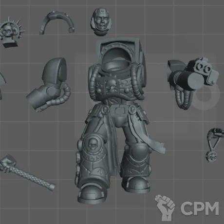 Описание картинки Librarian in Terminator Armour от koksee по цене 200руб | Свободный Рынок Миниатюр - СРМ