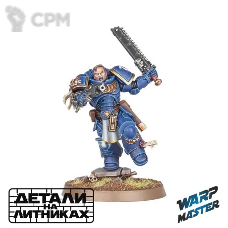 Описание картинки Lieutenant Titus от WARP Master по цене 930руб | Свободный Рынок Миниатюр - СРМ