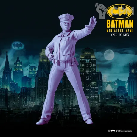 Описание картинки GCPD Officer 2 - Batman Miniature Game от Критикал Принт по цене 180руб | Свободный Рынок Миниатюр - СРМ