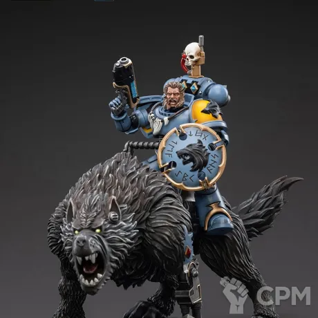 Описание картинки Space Wolves Thunderwolf Cavalry Frode от Строго по-Имперски по цене 8 450руб | Свободный Рынок Миниатюр - СРМ