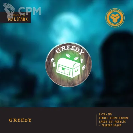 Описание картинки Malifaux Greedy от TerraCutter по цене 35руб | Свободный Рынок Миниатюр - СРМ