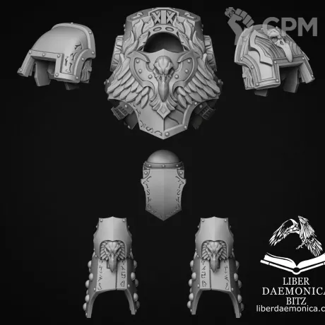 Описание картинки Armour model “Vetustus” type Crow от Bazilevs по цене 845руб | Свободный Рынок Миниатюр - СРМ