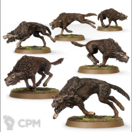 Описание картинки Fell Wargs™ от NEW-MINIATURES по цене 1 672руб | Свободный Рынок Миниатюр - СРМ