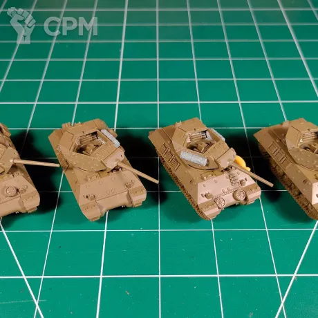 Описание картинки UBX53 UBX72 M10 Tank Destroyer Platoon x4 от Vault Boy по цене 3 798руб | Свободный Рынок Миниатюр - СРМ