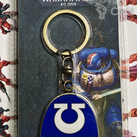 Описание картинки Ultramarines Keychain . Брелок Ультрамаринов от Trazyn's Collection по цене 100руб | Свободный Рынок Миниатюр - СРМ