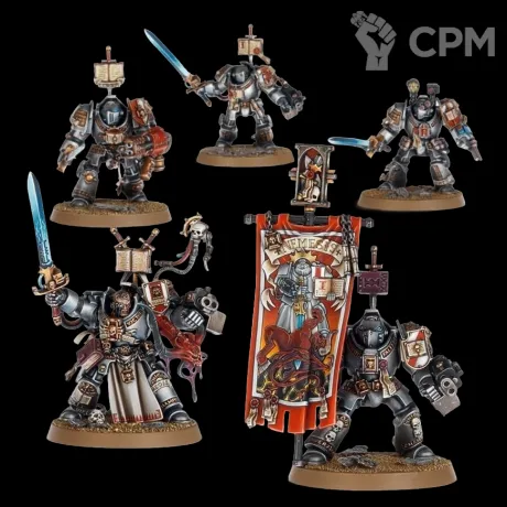 Описание картинки Paladins Squad And Grey Knights Terminators от Орки с наГорки по цене 1 100руб | Свободный Рынок Миниатюр - СРМ
