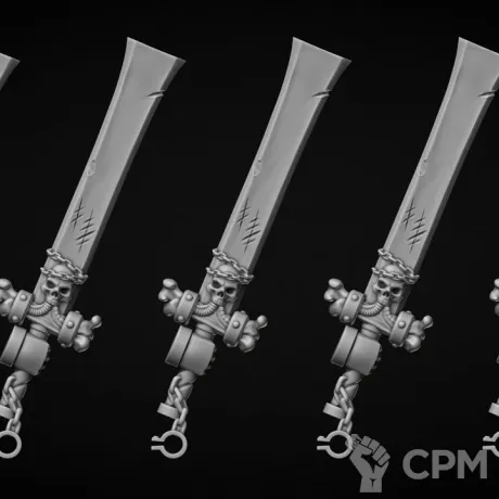 Описание картинки мечи тип Cleaver (правая рука) от Bazilevs по цене 497руб | Свободный Рынок Миниатюр - СРМ