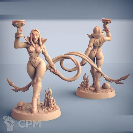 Описание картинки Fantasy Pin-up. Вампирша от Подземный человек по цене 170руб | Свободный Рынок Миниатюр - СРМ