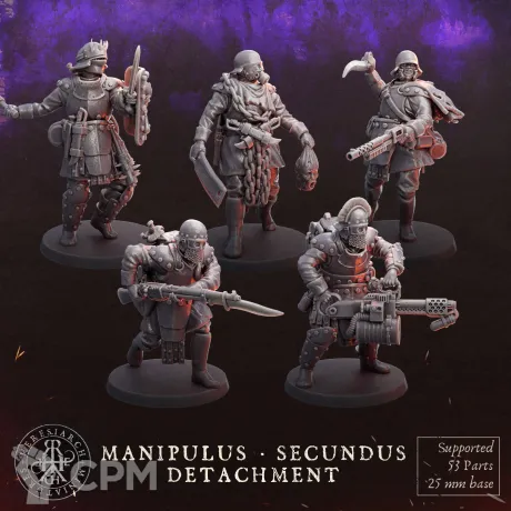 Описание картинки Manipulus Secundus Detachment от Manufactorum76 по цене 800руб | Свободный Рынок Миниатюр - СРМ