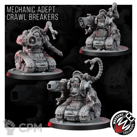 Описание картинки MECHANIC ADEPT CRAWL BREAKERS от Manufactorum76 по цене 875руб | Свободный Рынок Миниатюр - СРМ