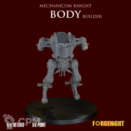 Описание картинки Mechanicum Knight body builder от ForgeNight по цене 900руб | Свободный Рынок Миниатюр - СРМ