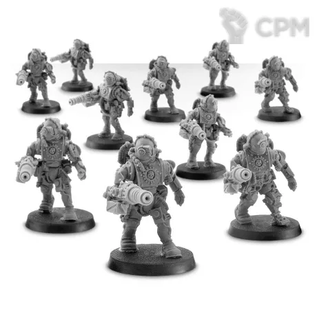 Описание картинки Mechanicum Tech-Thrall Covenant with Mitra-Locks от Plants vs Zombies по цене 1 760руб | Свободный Рынок Миниатюр - СРМ