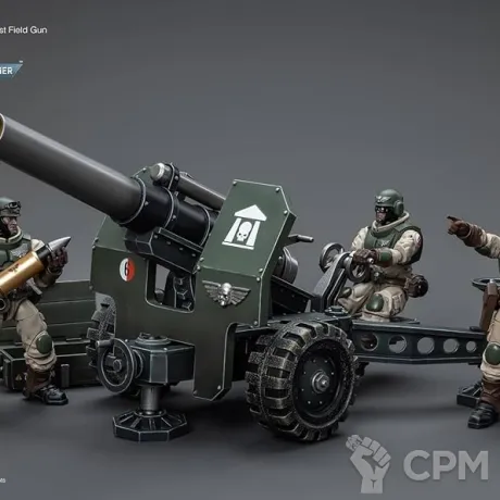 Описание картинки Joy Toy Astra Militarum Ordnance Team with Bombast Field Gun Warhammer 40,000 от Строго по-Имперски по цене 19 900руб | Свободный Рынок Миниатюр - СРМ