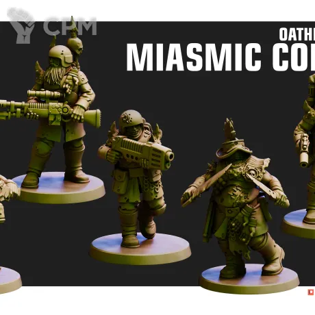 Описание картинки Death Guard Traitor Guardsmen Squad от Печатный подвальчик по цене 560руб | Свободный Рынок Миниатюр - СРМ
