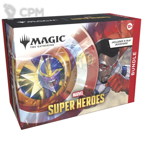 Описание картинки Подарочный Bundle выпуска Magic: The Gathering Marvel Super Heroes на английском от Дауран по цене 7 000руб | Свободный Рынок Миниатюр - СРМ